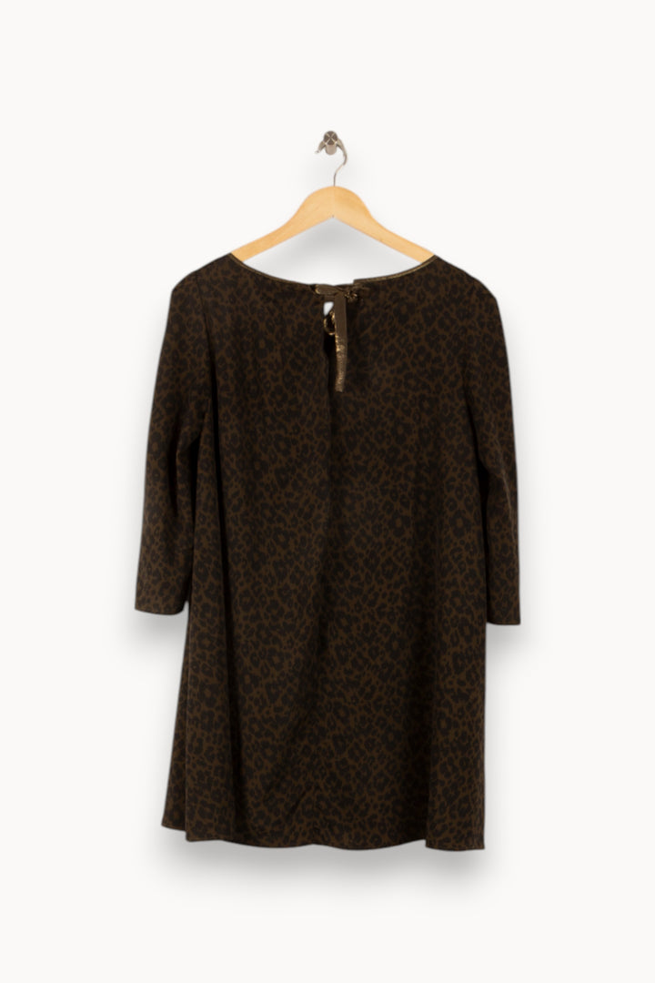 Robe Courte Marron - Taille S/36 de la marque Claudie Pierlot | PARAD49626 - Vendu par Paradigme - Image 4