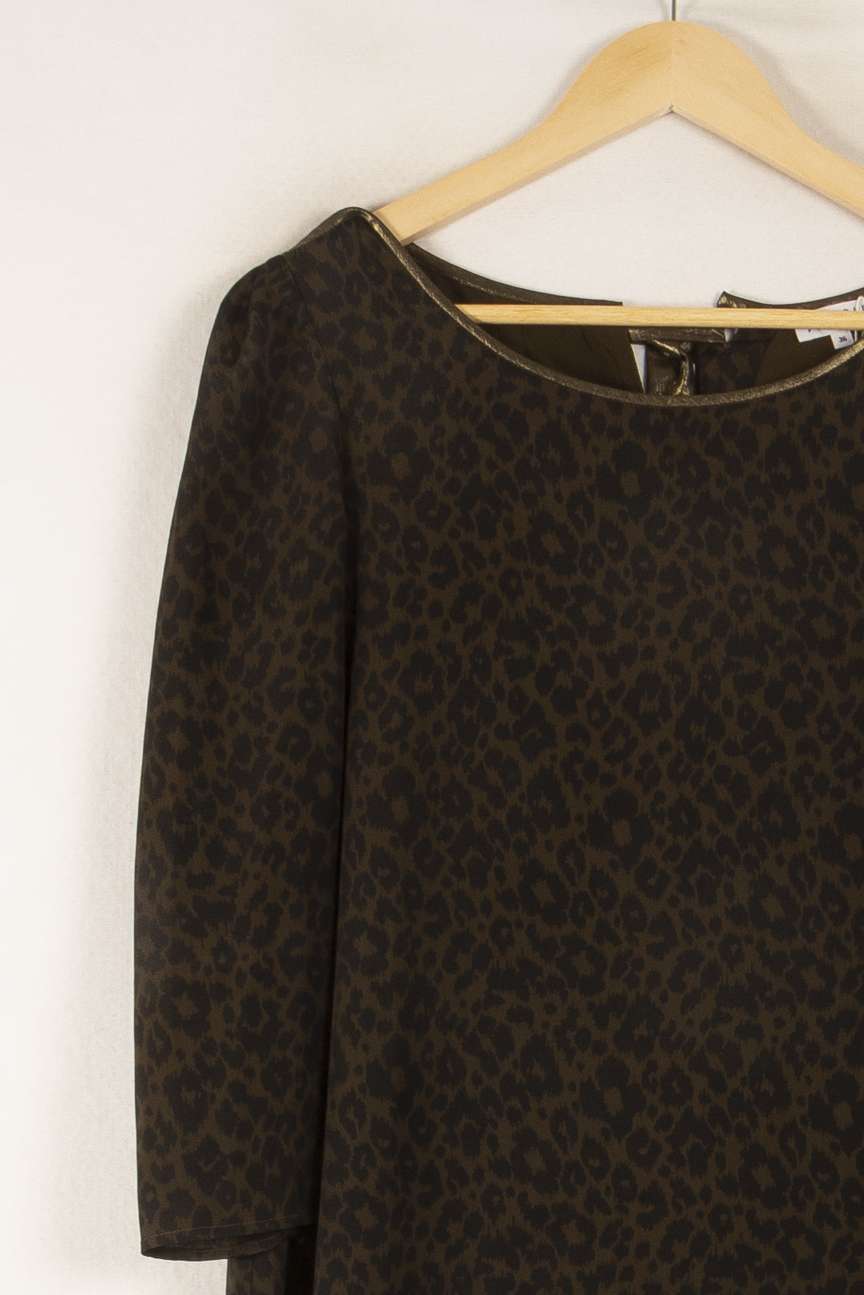 Robe Courte Marron - Taille S/36 de la marque Claudie Pierlot | PARAD49626 - Vendu par Paradigme - Image 3