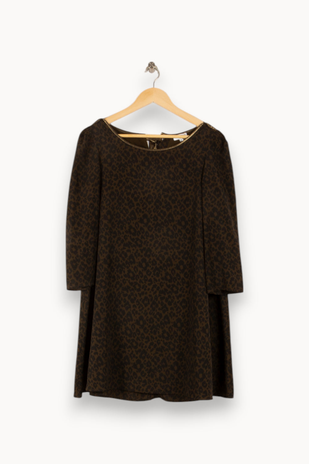 Robe Courte Marron - Taille S/36 de la marque Claudie Pierlot | PARAD49626 - Vendu par Paradigme - Image 2