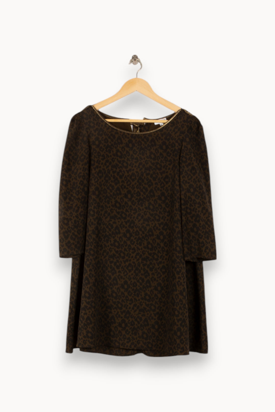 Robe Courte Marron - Taille S/36 de la marque Claudie Pierlot | PARAD49626 - Vendu par Paradigme - Image 2