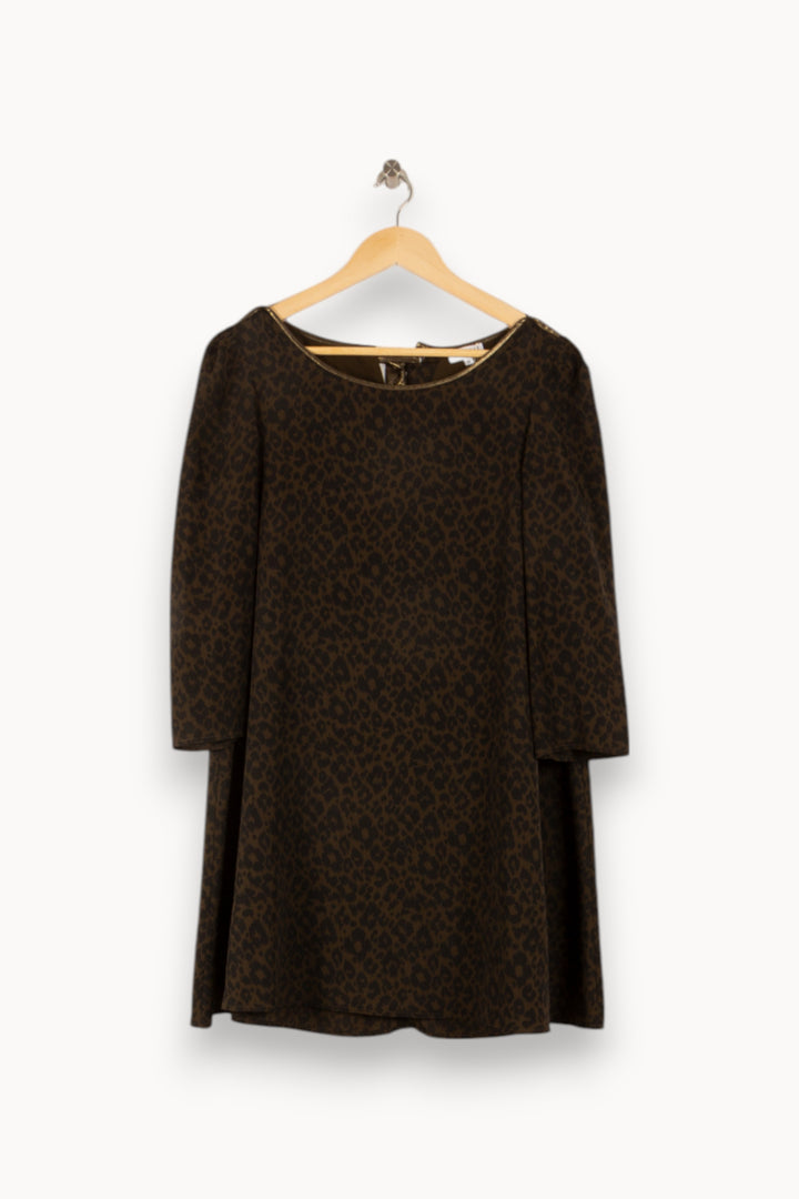 Robe Courte Marron - Taille S/36 de la marque Claudie Pierlot | PARAD49626 - Vendu par Paradigme - Image 2