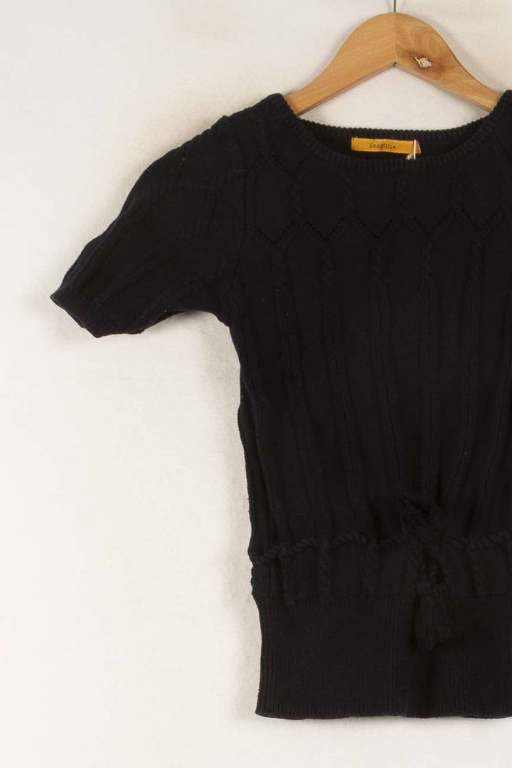 Pull Noir - Taille XS/34 de la marque Sessùn | PARAD49632 - Vendu par Paradigme - Image 3