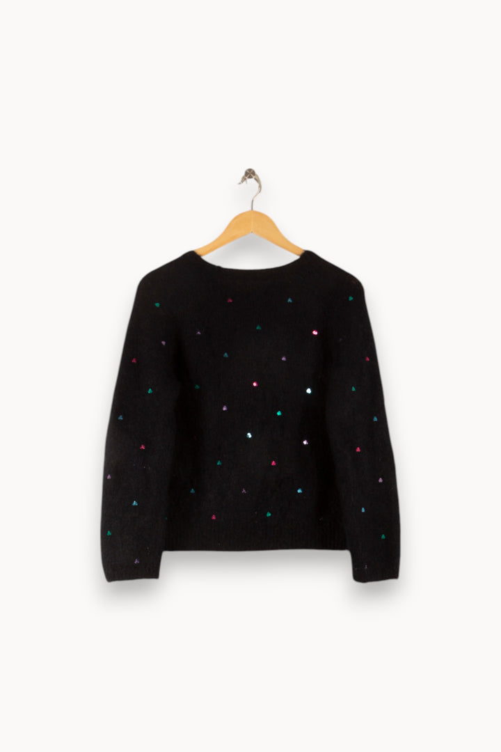 Pull Noir - Taille S/36 de la marque Des petits hauts | PARAD49634 - Vendu par Paradigme - Image 4