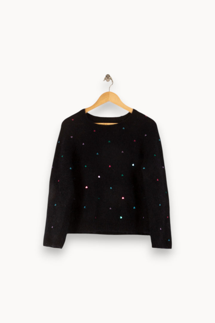 Pull Noir - Taille S/36 de la marque Des petits hauts | PARAD49634 - Vendu par Paradigme - Image 2