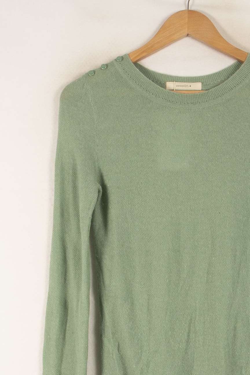 Pull Vert - Taille S/36 de la marque Sessùn | PARAD49638 - Vendu par Paradigme - Image 3