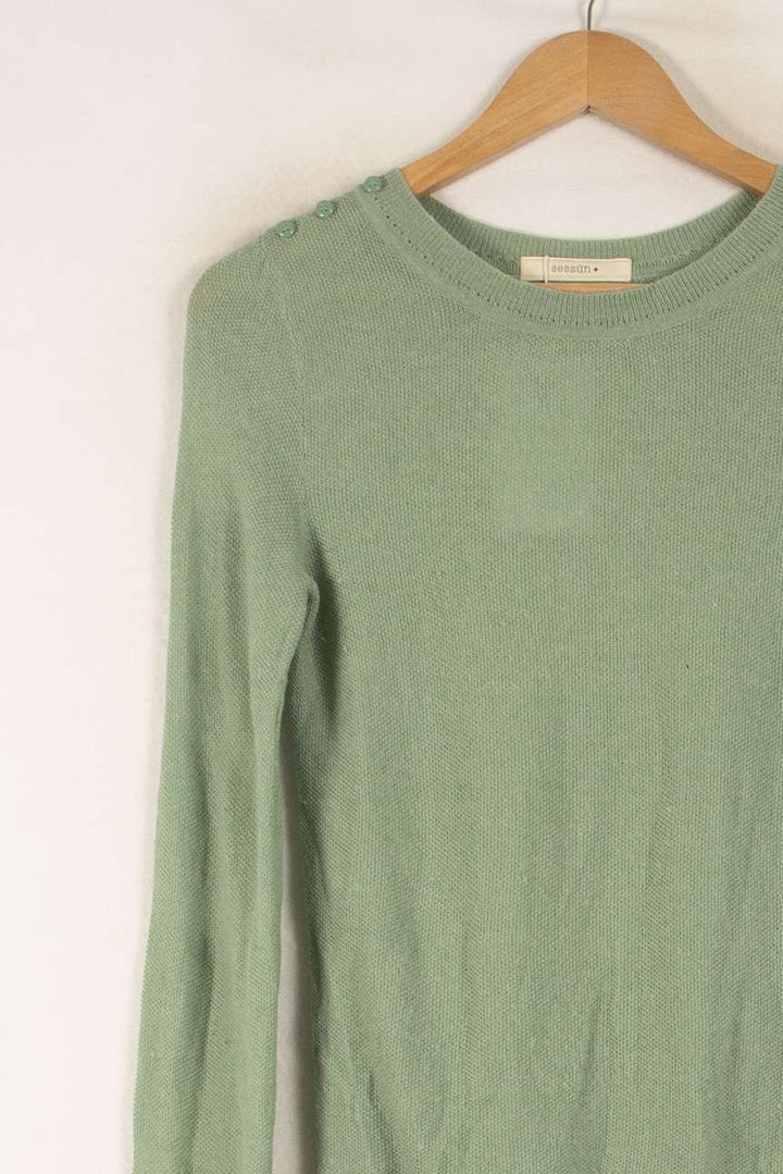 Pull Vert - Taille S/36 de la marque Sessùn | PARAD49638 - Vendu par Paradigme - Image 3