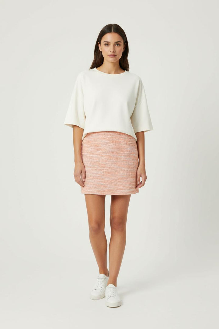 Jupe Courte Rose et Blanche - Taille XS/34 de la marque Sessùn | PARAD49639 - Vendu par Paradigme - Image 1