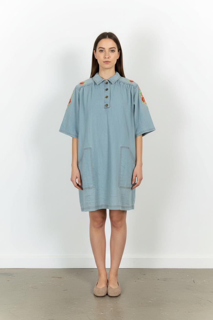 Robe Chemise Bleue - Taille M/38 de la marque Manoush | PARAD49642 - Vendu par Paradigme - Image 1