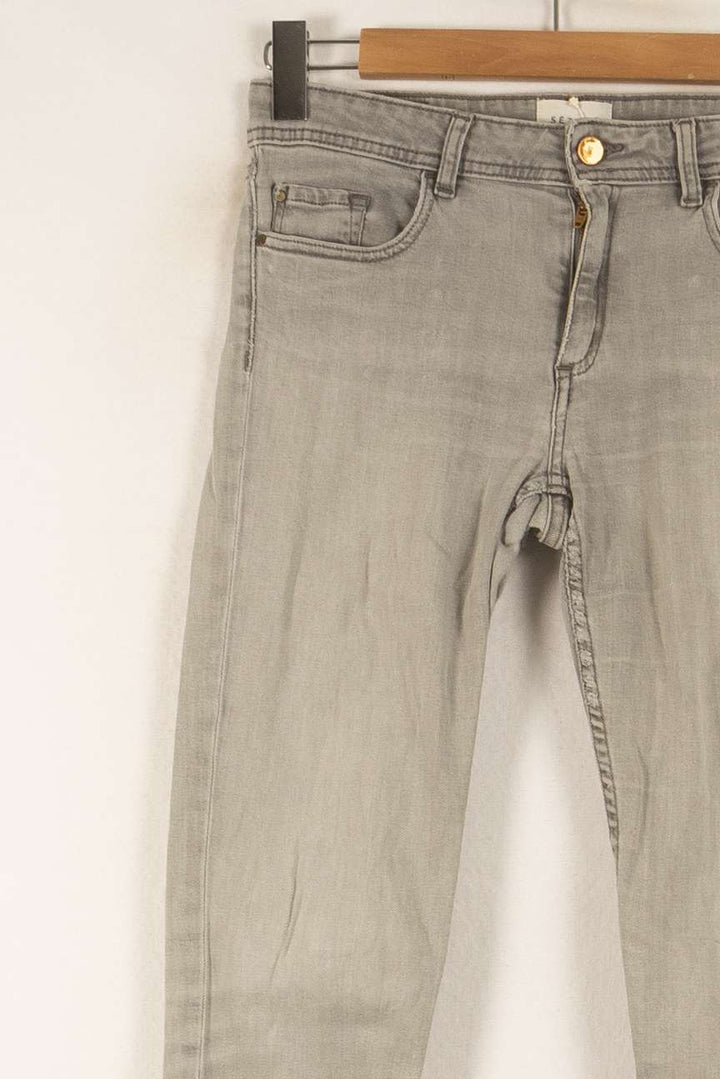 Jean Gris - Taille S/36 de la marque Sézane | PARAD49653 - Vendu par Paradigme - Image 3