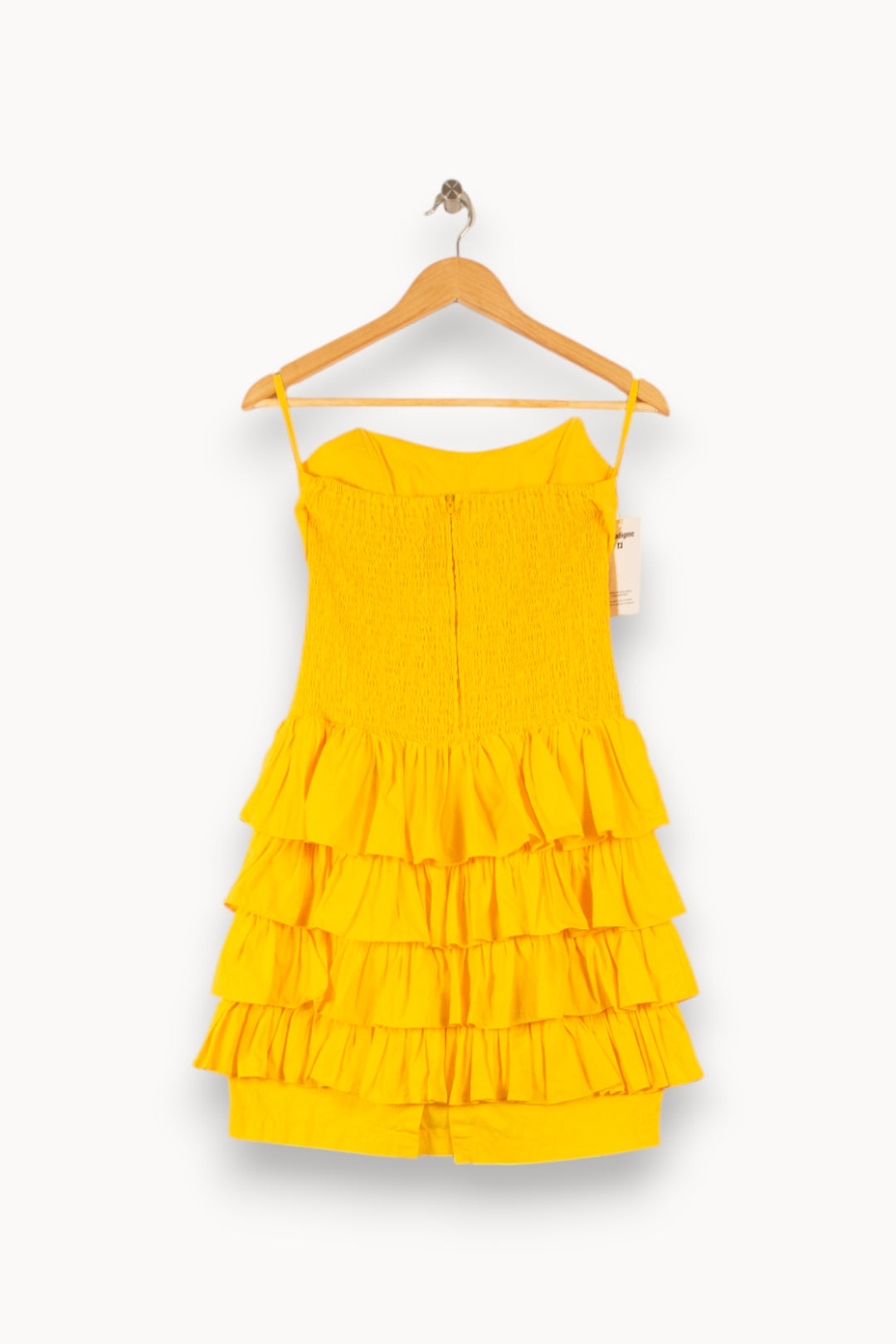 Robe Volantée Jaune - Taille S/36 de la marque Derhy | PARAD49654 - Vendu par Paradigme - Image 4