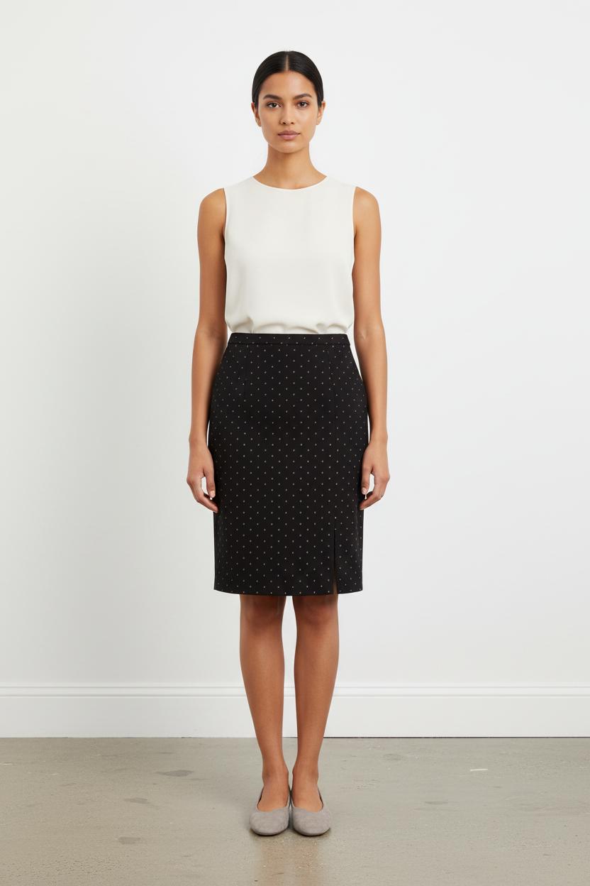Jupe Droite Noire - Taille M/38