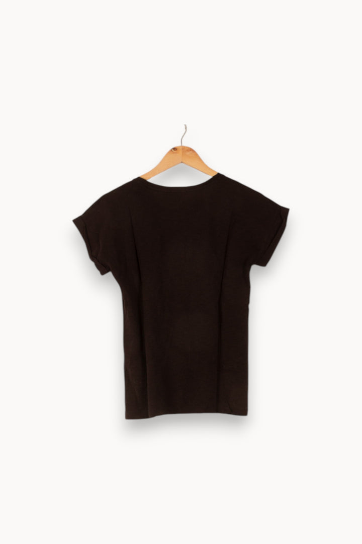 Tee-shirt Noir - Taille S/36 de la marque Claudie Pierlot | PARAD49693 - Vendu par Paradigme - Image 4