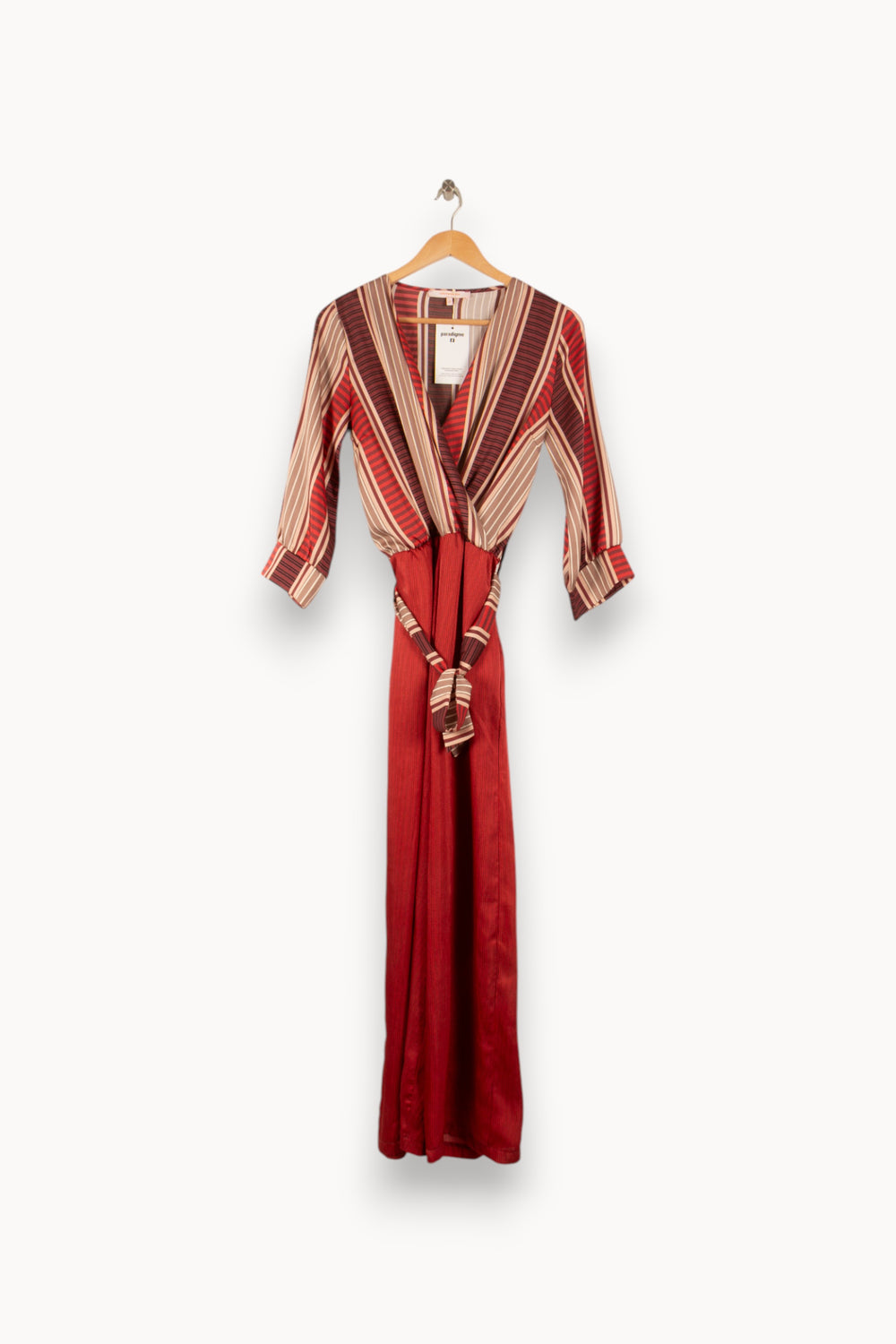 Combinaison Bordeaux et Beige - Taille S/36 de la marque La Fée Maraboutée | PARAD49694 - Vendu par Paradigme - Image 2