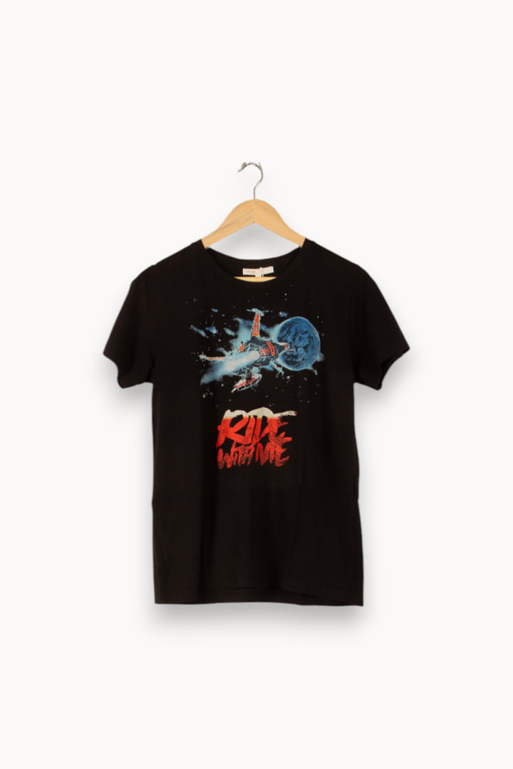 Tee-shirt Noir - Taille L/40 de la marque Maje | PARAD49720 - Vendu par Paradigme - Image 2
