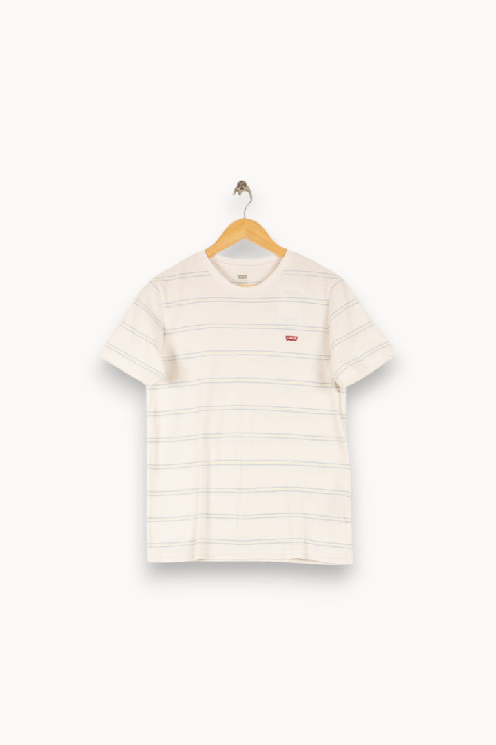 Tee-shirt Blanc à Rayures - Taille S/36 de la marque Levi's | PARAD49722 - Vendu par Paradigme - Image 2