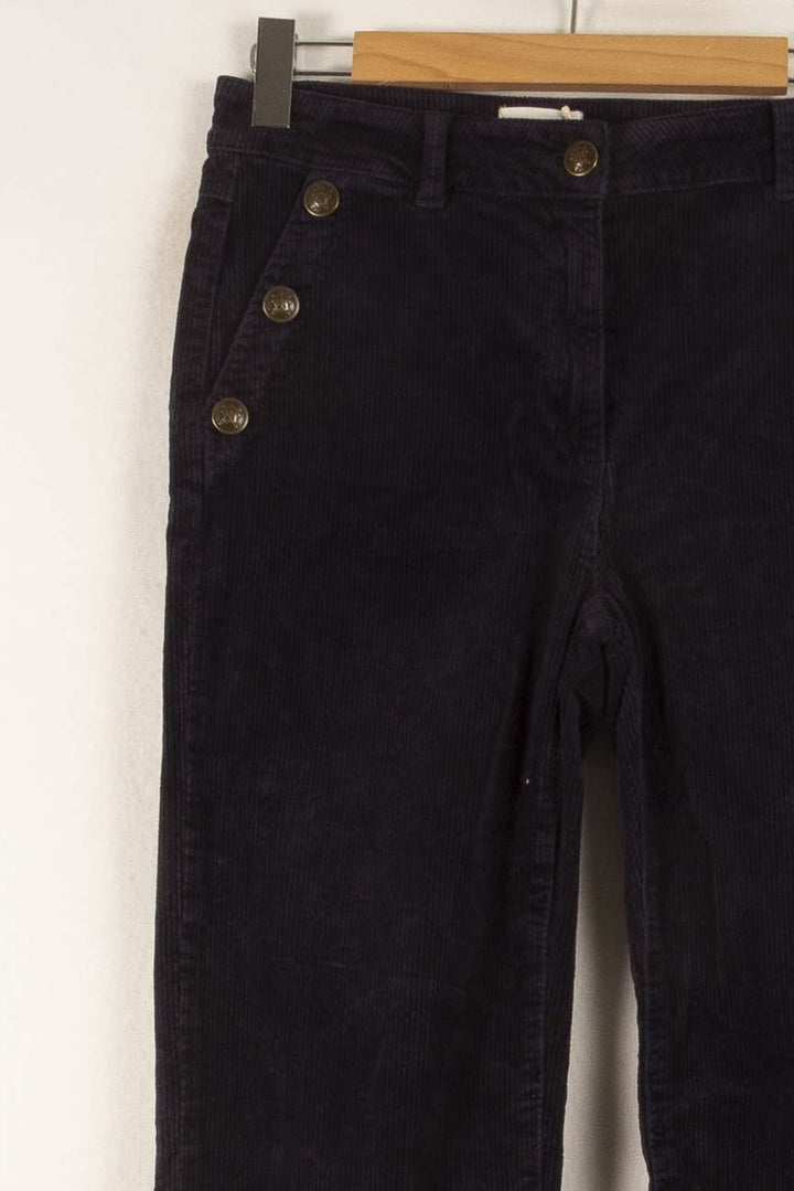 Pantalon Velours Bleu - Taille XL/42 de la marque Maison 123 | PARAD49727 - Vendu par Paradigme - Image 3