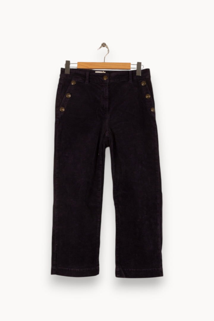Pantalon Velours Bleu - Taille XL/42 de la marque Maison 123 | PARAD49727 - Vendu par Paradigme - Image 2