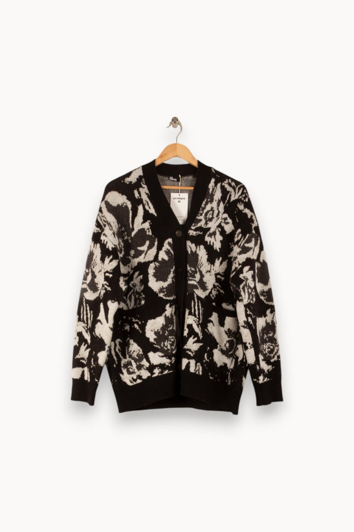 Cardigan Noir et Blanc - Taille S/36 de la marque The Kooples | PARAD49742 - Vendu par Paradigme - Image 2