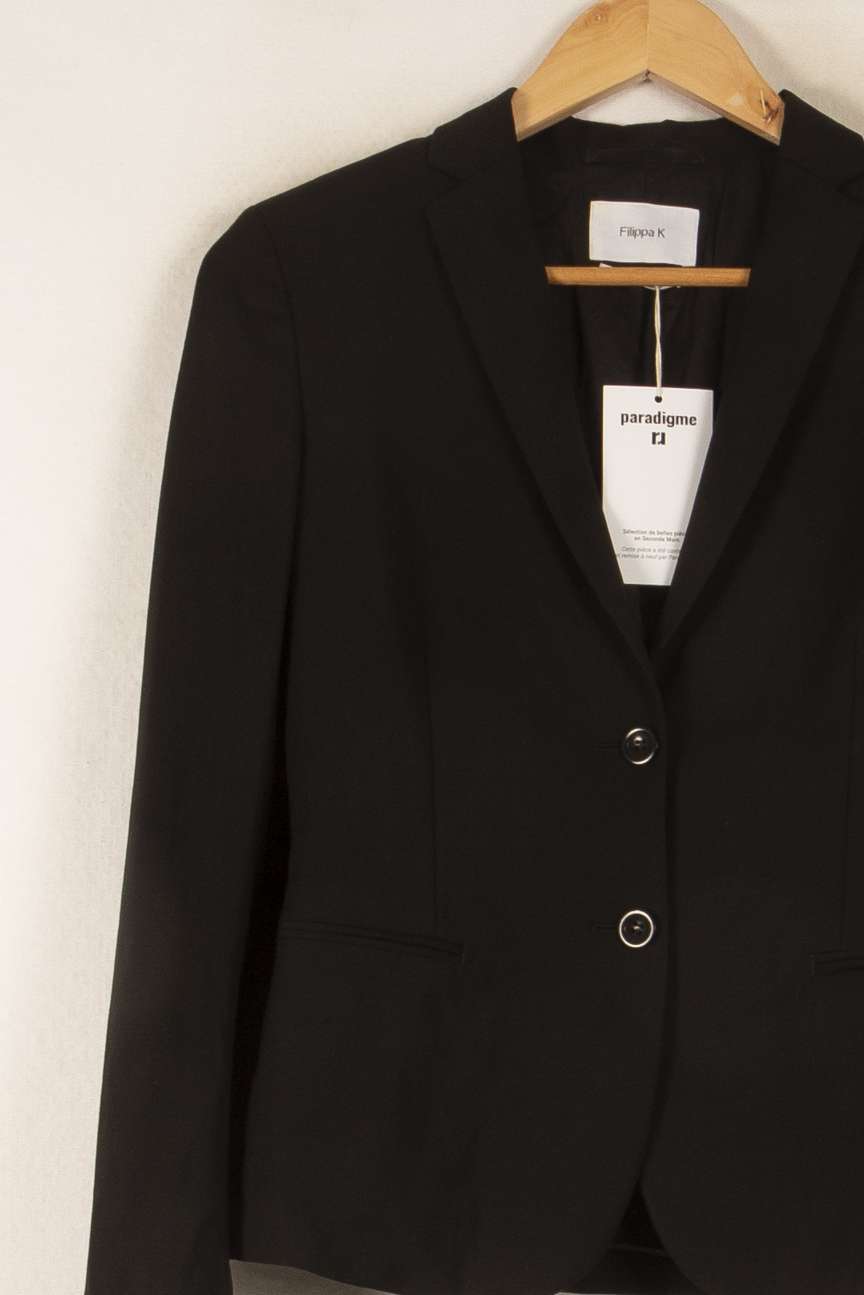 Veste Noire - Taille XS/34 de la marque Filippa K | PARAD49760 - Vendu par Paradigme - Image 3