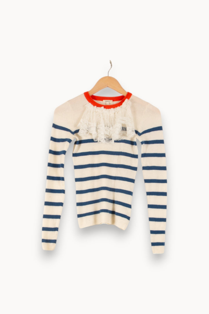 Marinière Blanc et Bleu - Taille M/38 de la marque Manoush | PARAD49777 - Vendu par Paradigme - Image 2