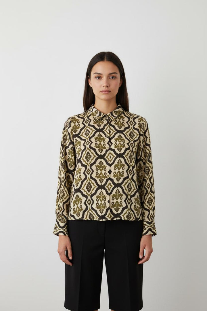 Chemise Beige et Kaki - Taille M/38