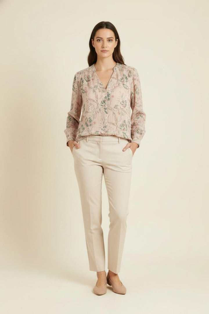 Blouse Rose et Verte - Taille XL/42