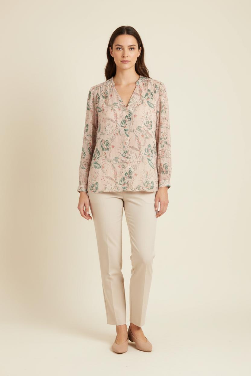Blouse Rose et Verte - Taille XL/42 de la marque IKKS | PARAD49794 - Vendu par Paradigme - Image 1