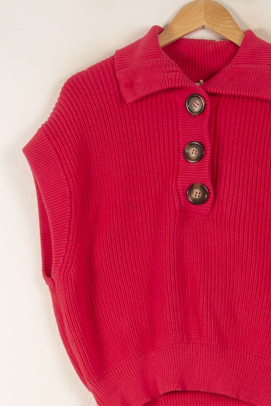 Pull Sans Manches Rose - Taille XS/34 de la marque Bérénice | PARAD49811 - Vendu par Paradigme - Image 3