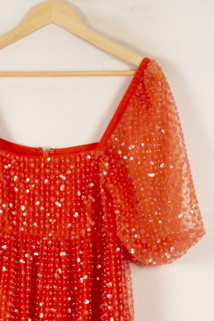 Robe Midi Orange - Taille S/36 de la marque Manoush | PARAD49815 - Vendu par Paradigme - Image 3