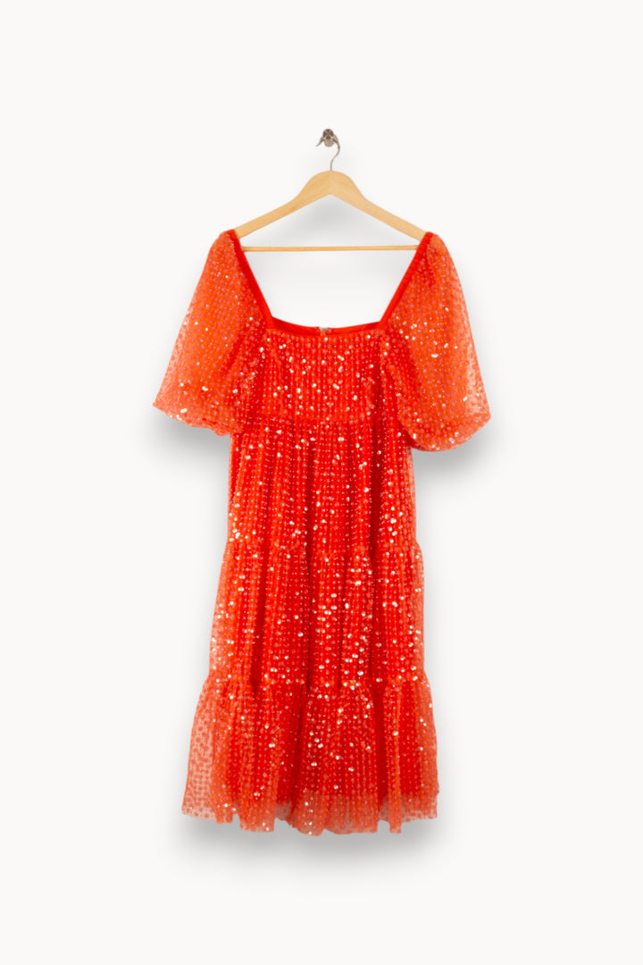 Robe Midi Orange - Taille S/36 de la marque Manoush | PARAD49815 - Vendu par Paradigme - Image 2