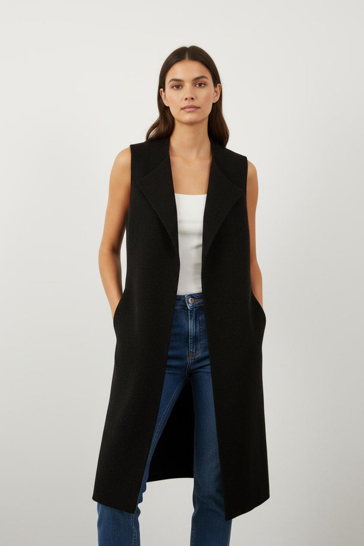 Gilet Long Noir - Taille M/38