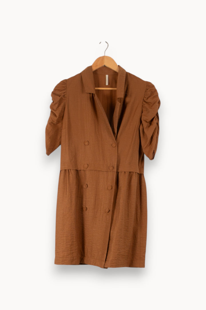 Robe Blazer Marron - Taille S/36 de la marque I.Code | PARAD49835 - Vendu par Paradigme - Image 2