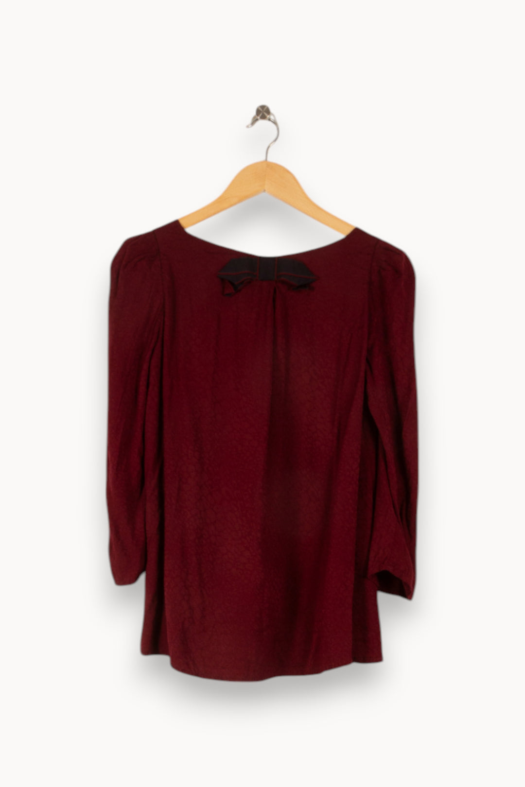 Blouse Bordeaux - Taille S/36 de la marque Claudie Pierlot | PARAD49836 - Vendu par Paradigme - Image 4