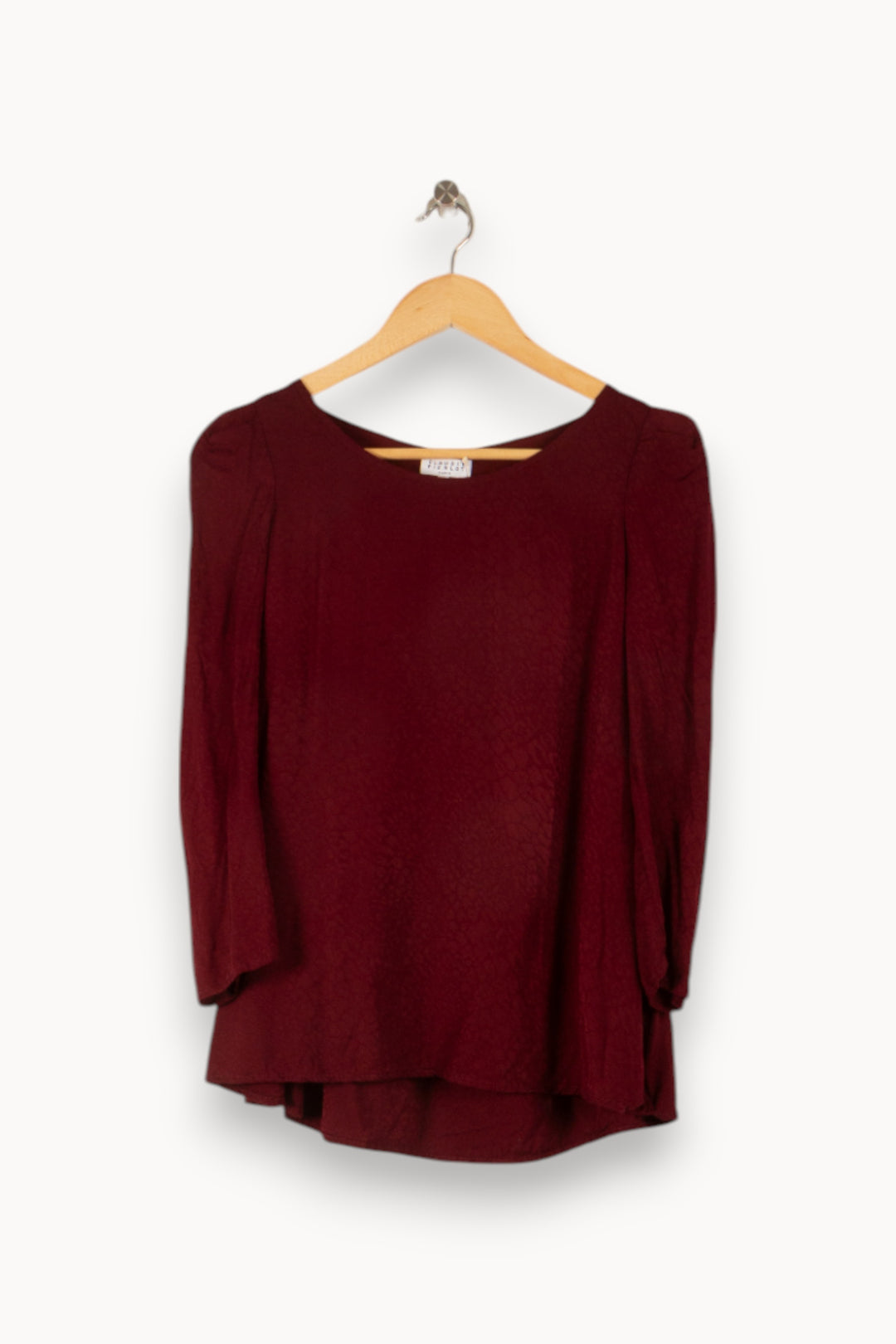 Blouse Bordeaux - Taille S/36 de la marque Claudie Pierlot | PARAD49836 - Vendu par Paradigme - Image 2