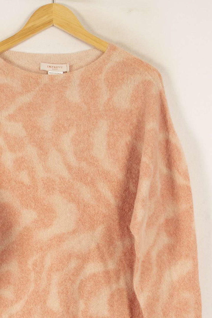 Pull Rose et Beige - Taille S/36 de la marque Imprevu | PARAD49841 - Vendu par Paradigme - Image 3