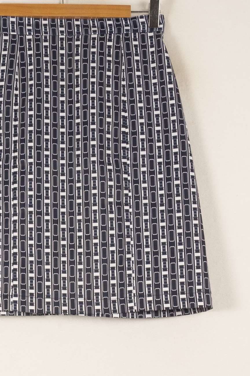 Jupe Droite Bleu et Blanc - Taille XS/34 de la marque et Paris | PARAD49847 - Vendu par Paradigme - Image 3