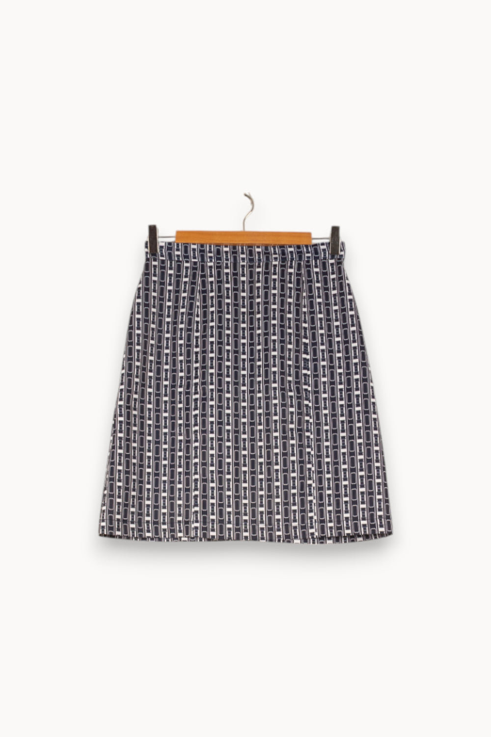 Jupe Droite Bleu et Blanc - Taille XS/34 de la marque et Paris | PARAD49847 - Vendu par Paradigme - Image 2