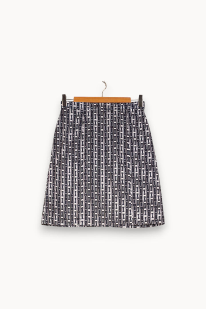 Jupe Droite Bleu et Blanc - Taille XS/34 de la marque et Paris | PARAD49847 - Vendu par Paradigme - Image 2