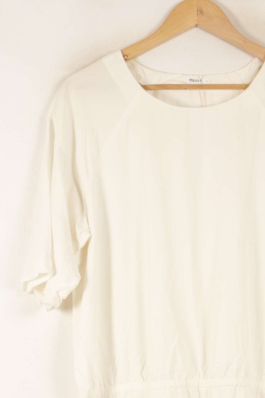 Robe Ceinturée Blanche - Taille M/38 de la marque Filippa K | PARAD49848 - Vendu par Paradigme - Image 3