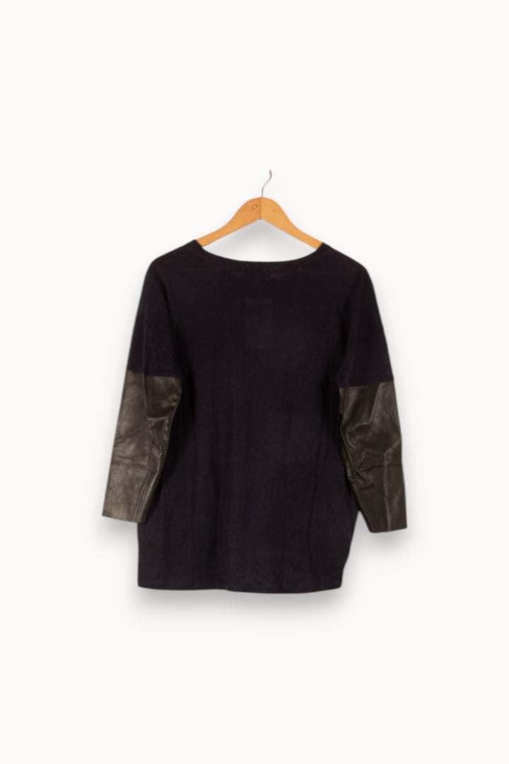 Pull Bleu et Noir - Taille M/38 de la marque Sandro | PARAD49856 - Vendu par Paradigme - Image 4