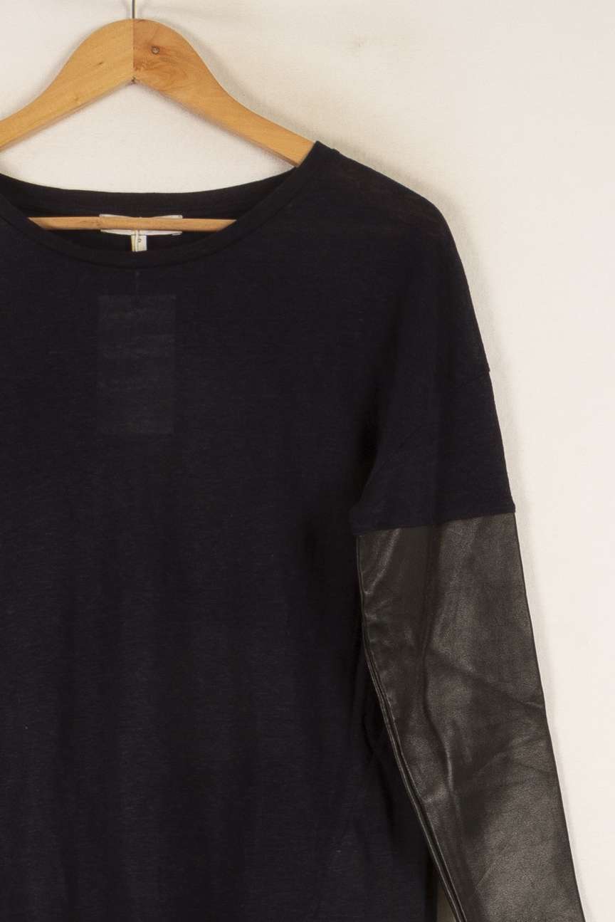 Pull Bleu et Noir - Taille M/38 de la marque Sandro | PARAD49856 - Vendu par Paradigme - Image 3