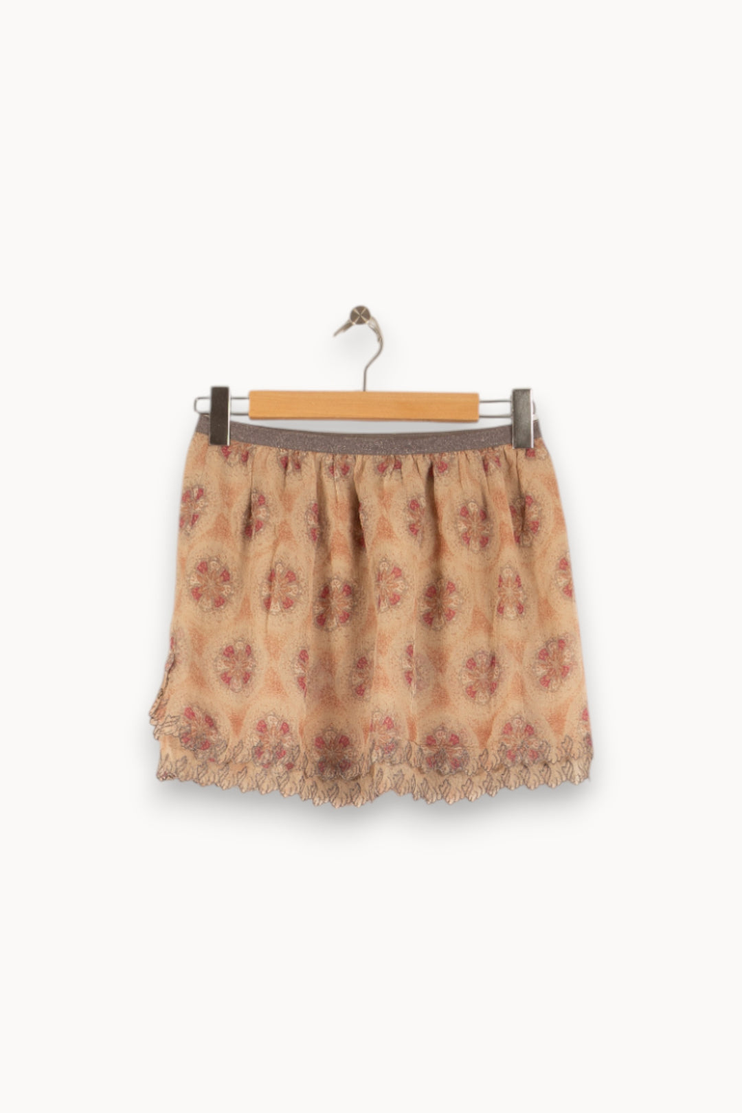 Jupe Courte Rose et Beige - Taille L/40 de la marque Zadig&Voltaire | PARAD49860 - Vendu par Paradigme - Image 4