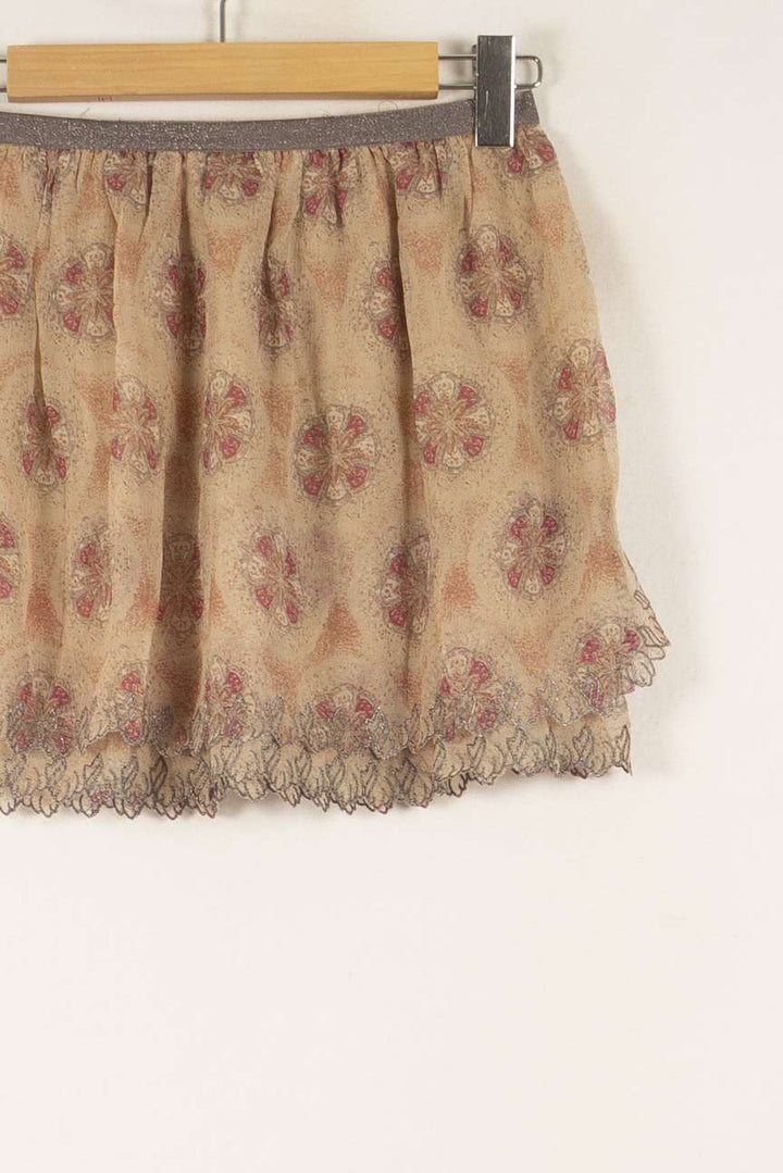 Jupe Courte Rose et Beige - Taille L/40 de la marque Zadig&Voltaire | PARAD49860 - Vendu par Paradigme - Image 3