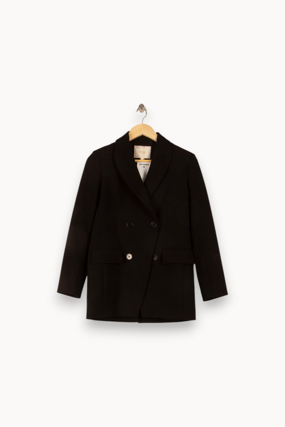 Blazer Noir - Taille S/36 de la marque Maje | PARAD49866 - Vendu par Paradigme - Image 2