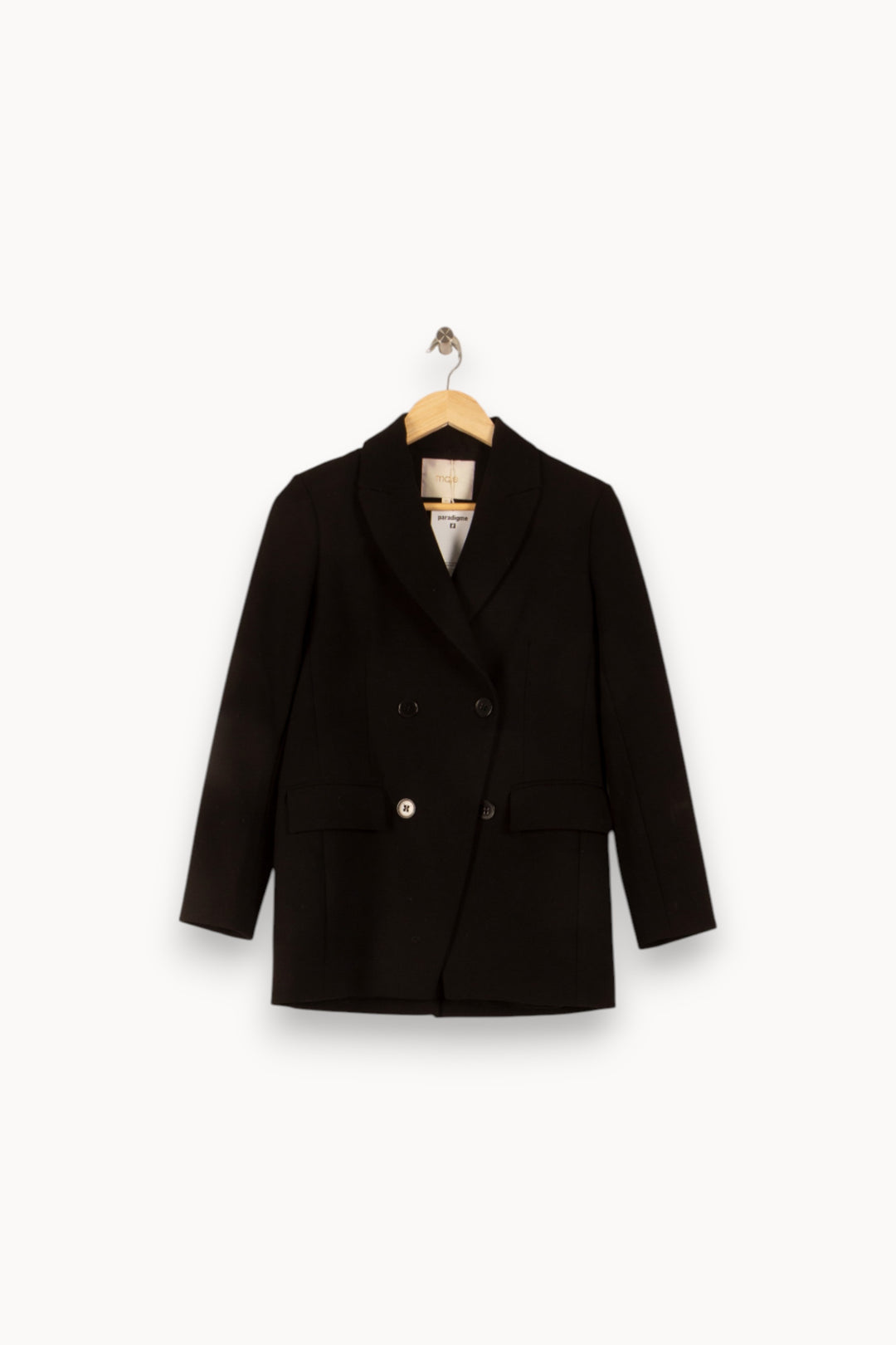 Blazer Noir - Taille S/36 de la marque Maje | PARAD49866 - Vendu par Paradigme - Image 2