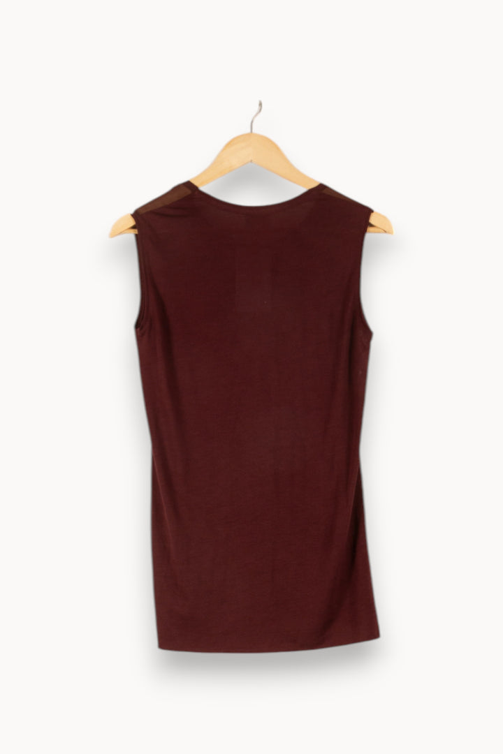 Débardeur Bordeaux - Taille XS/34 de la marque Bimba y Lola | PARAD49871 - Vendu par Paradigme - Image 4