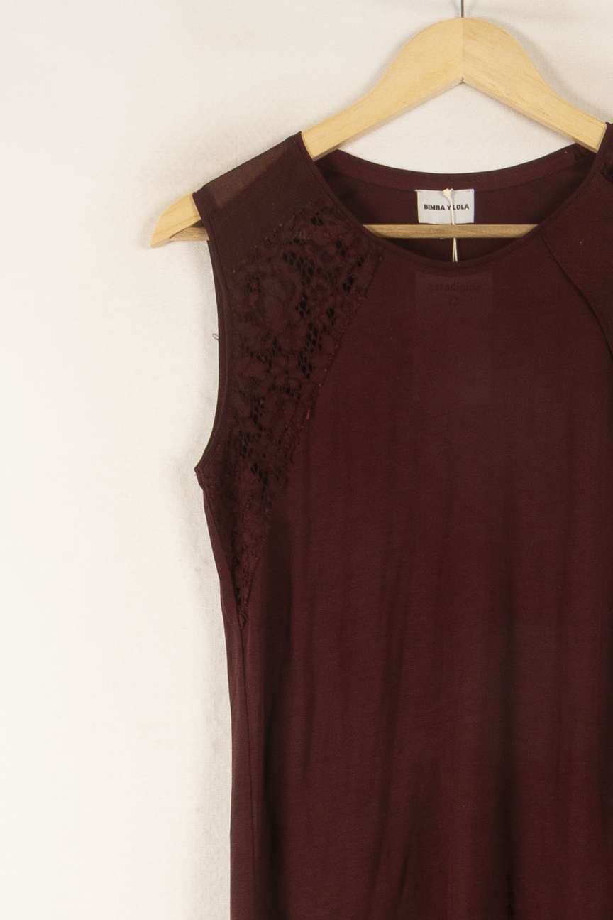 Débardeur Bordeaux - Taille XS/34 de la marque Bimba y Lola | PARAD49871 - Vendu par Paradigme - Image 3