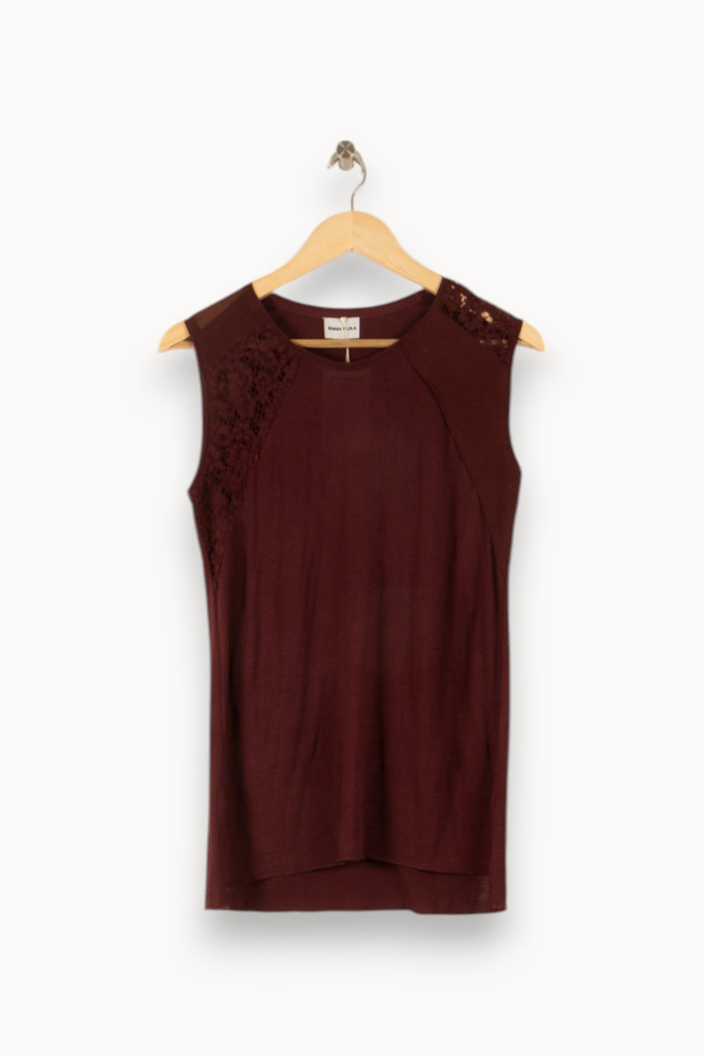 Débardeur Bordeaux - Taille XS/34 de la marque Bimba y Lola | PARAD49871 - Vendu par Paradigme - Image 2