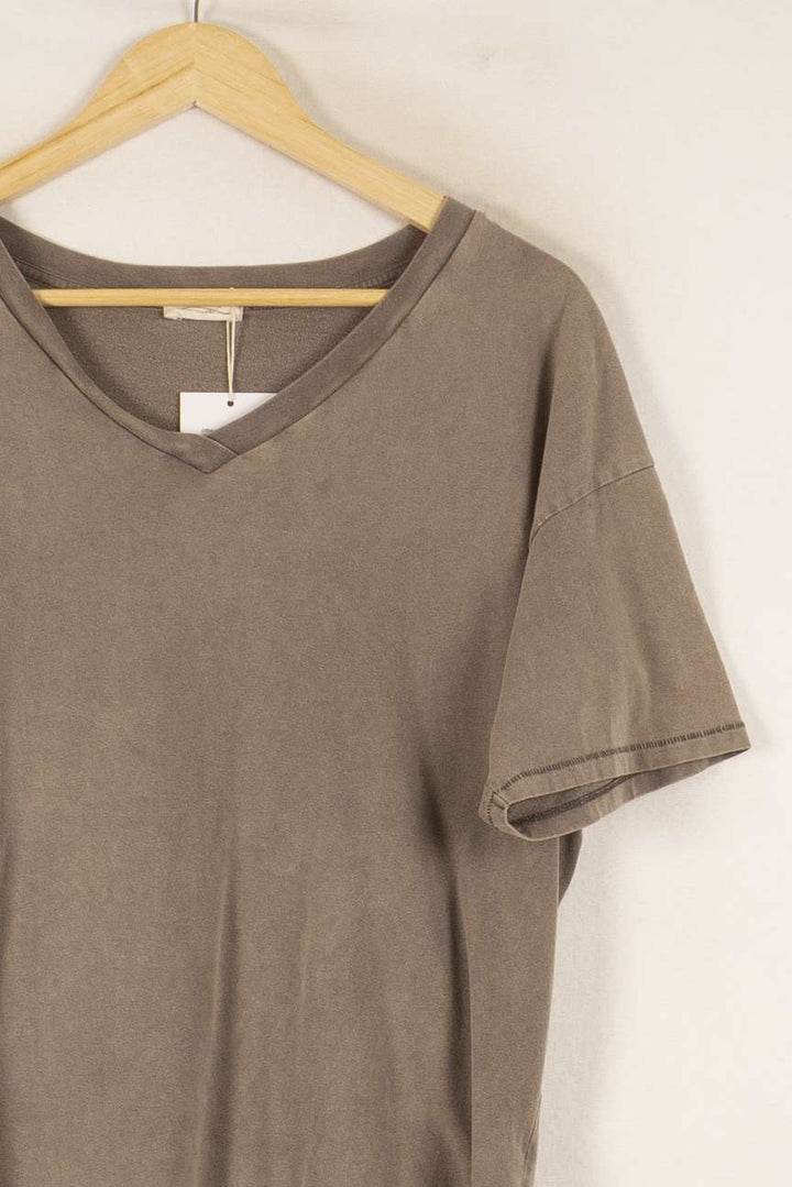 Tee-shirt Gris - Taille S/36 de la marque American Vintage | PARAD49872 - Vendu par Paradigme - Image 3
