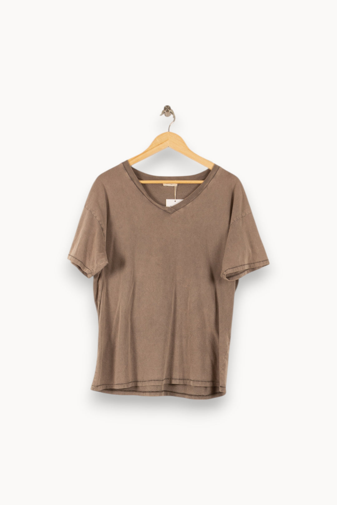 Tee-shirt Gris - Taille S/36 de la marque American Vintage | PARAD49872 - Vendu par Paradigme - Image 2